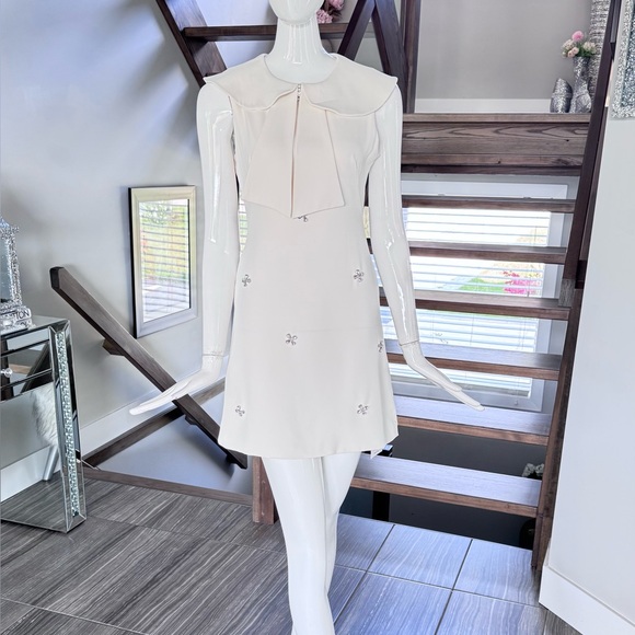 New 🤍 Chic A-Line Mini Dress with Diamonds - Picture 6 of 17